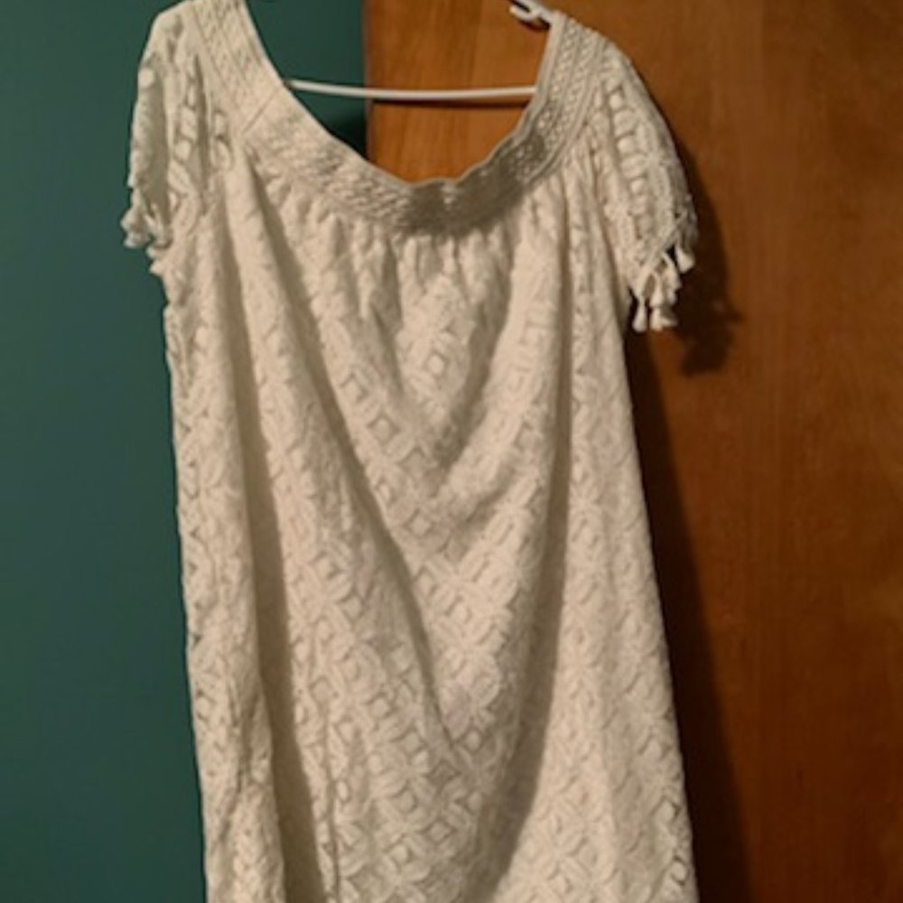 Ivory lace dress